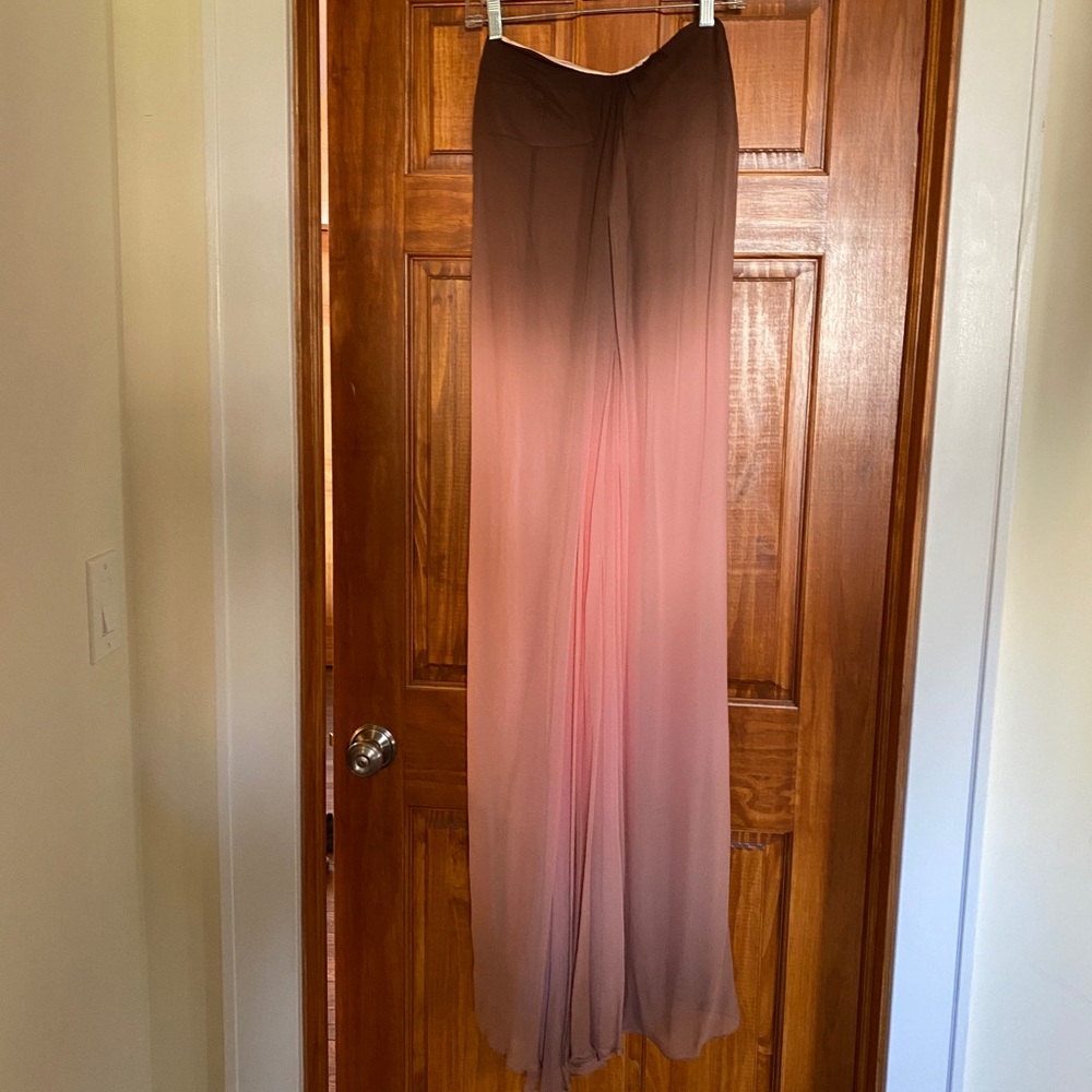 $295 ombre silk evening gown Size small